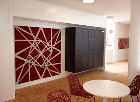 Twister akustikmoduler i filt hos Tryg (1)